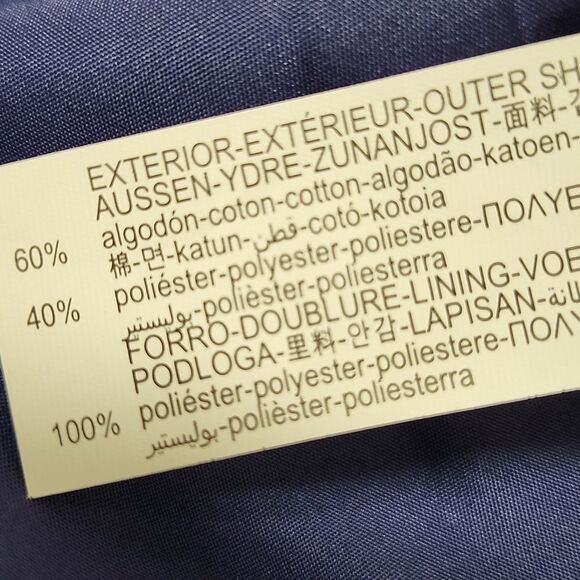 ZARA Men's Navy Blue Collared Button Down Light Weight Windbreaker Smart Casual - Picture 10 of 11